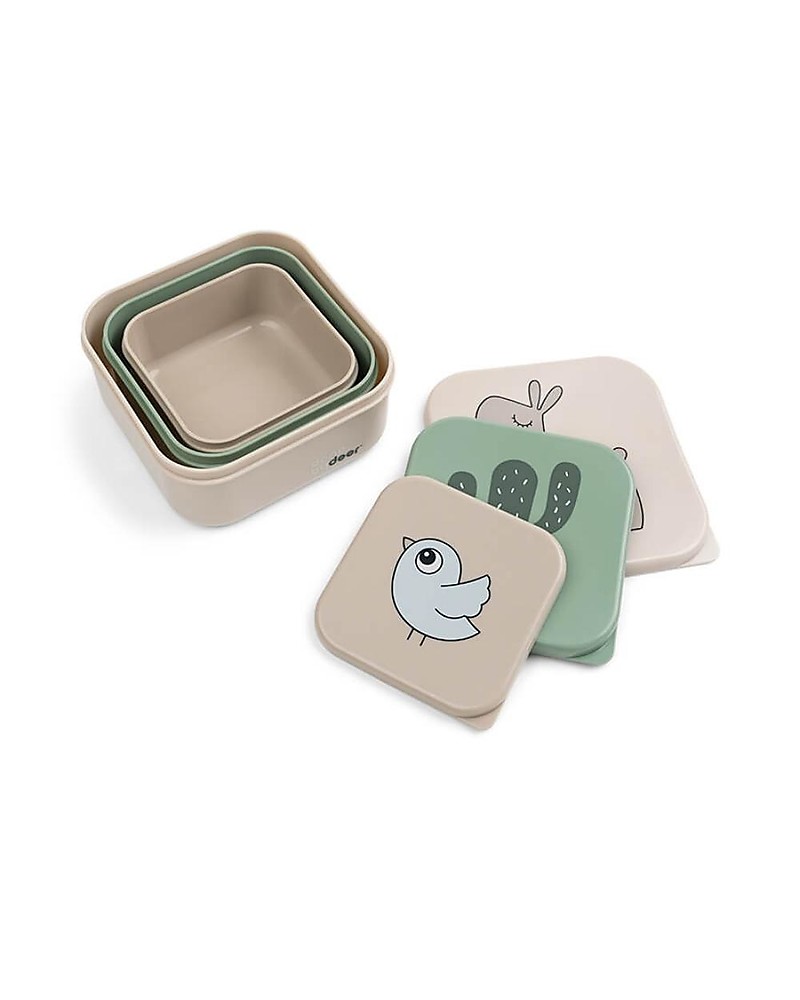 Tris porta-merenda o pranzo – Done by deer – fantasie varie - immagine 6