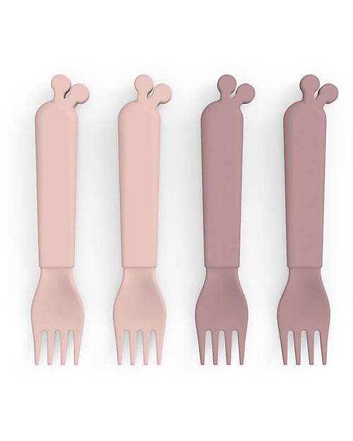 Set 4 Forchette Kiddish – Raffi – 100% Riciclabile senza Melamina – 5 VARIANTI COLORE - immagine 4