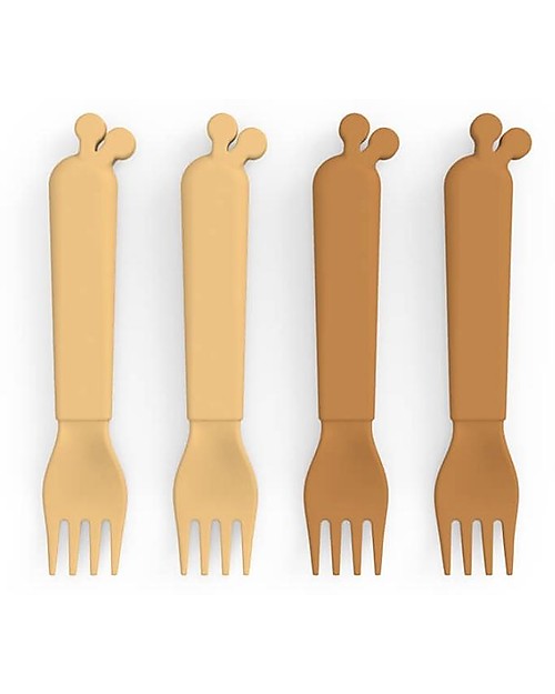 Set 4 Forchette Kiddish – Raffi – 100% Riciclabile senza Melamina – 5 VARIANTI COLORE - immagine 5
