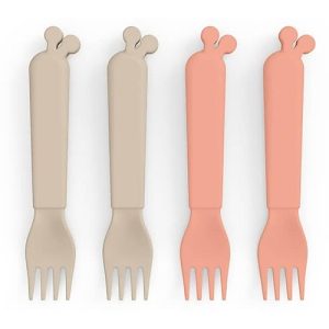 Set 4 Forchette Kiddish – Raffi – 100% Riciclabile senza Melamina – 5 VARIANTI COLORE