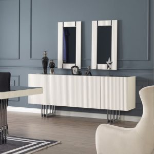 MADIA SIMPHONY BIANCO CROMO 4 ANTE 202X48X85H