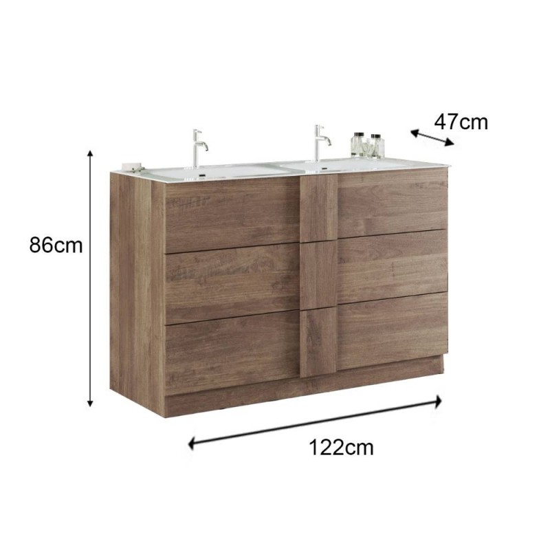 MOBILE BAGNO SALEMI DOPPIA VASCA - immagine 3