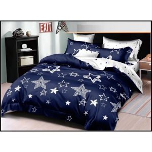 Set biancheria da letto flanella – NOTTE BLU STELLATA – 200×220