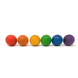 6 PALLE GRANDI COLOR ARCOBALENO