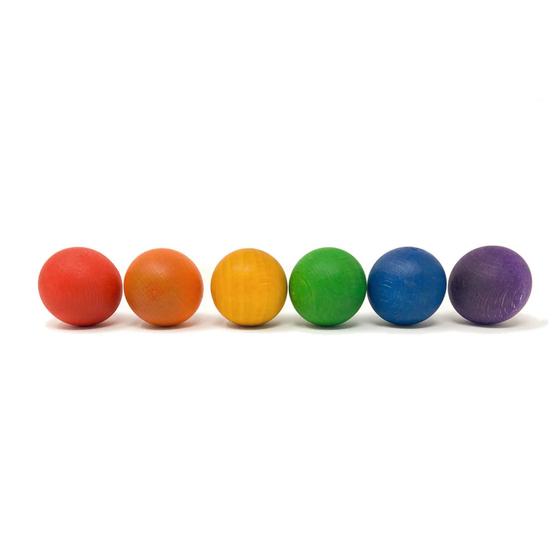 6 PALLE GRANDI COLOR ARCOBALENO