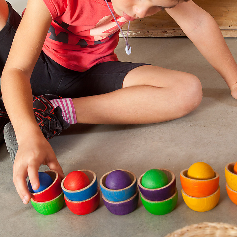 6 PALLE GRANDI COLOR ARCOBALENO - immagine 3