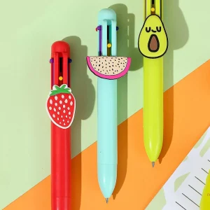MINISO Penne E Pennarelli-Penna 6 Colori – Fruit Series (1Pz)