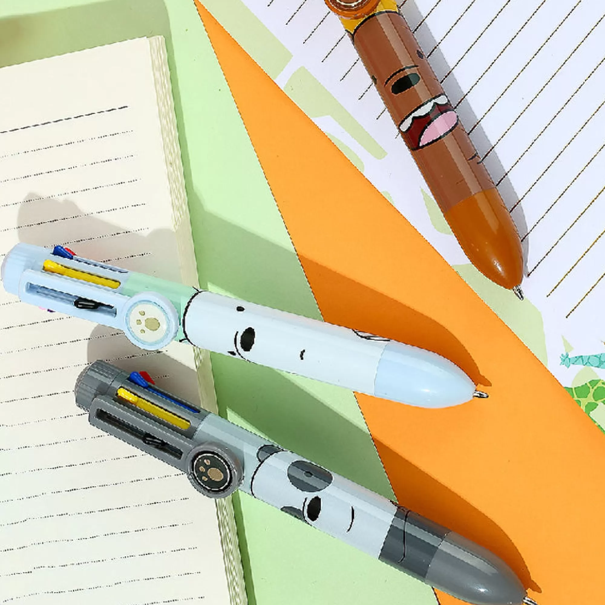 MINISO Penne E Pennarelli-Penna We Bare Bears 8 Colori (1Pz) - immagine 3