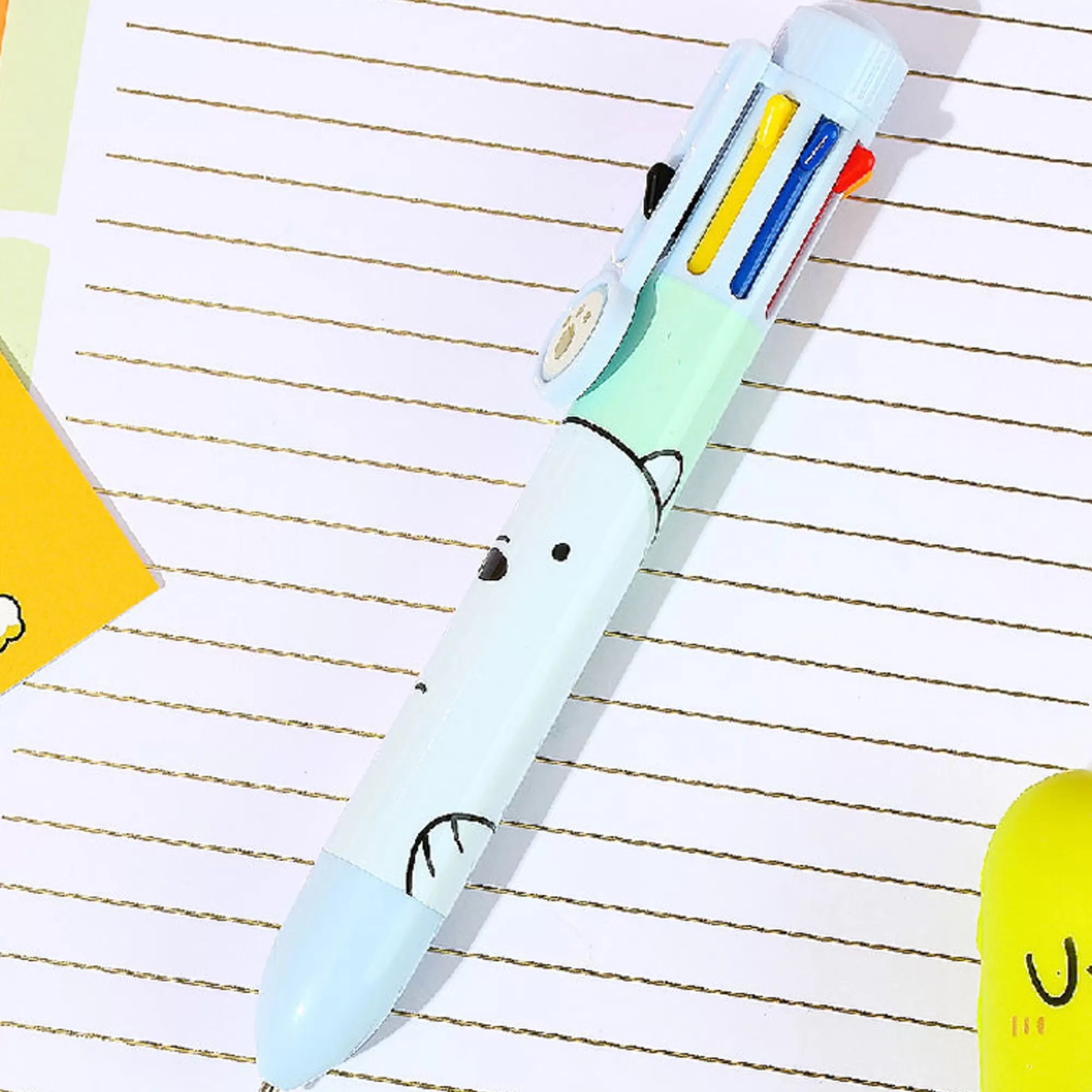 MINISO Penne E Pennarelli-Penna We Bare Bears 8 Colori (1Pz) - immagine 4