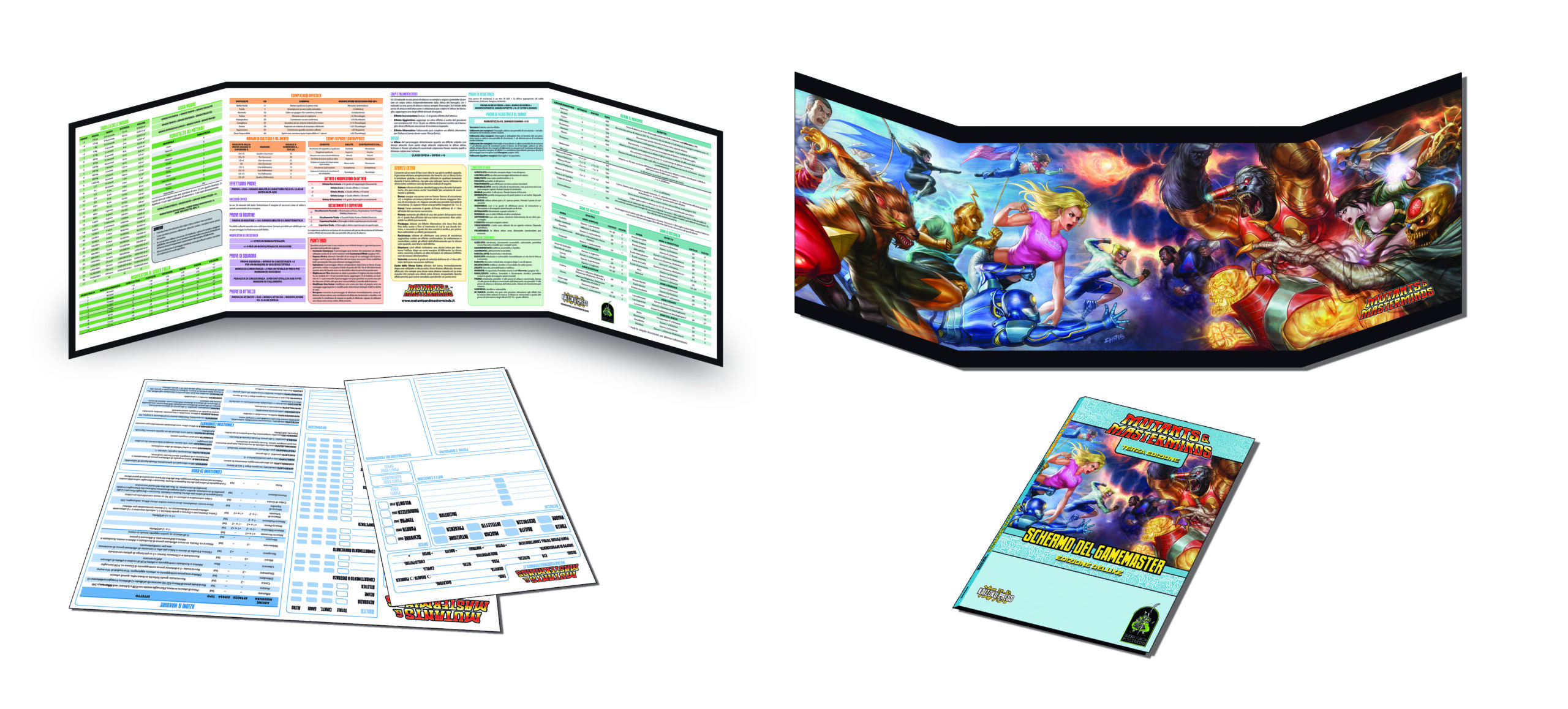 SCHERMO DEL GAMEMASTER – Accessorio per Mutants & Masterminds - immagine 3