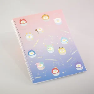 MINISO Notebook-Quaderno Copertina Rigida – Collezione Segni Zodiacali (A4)