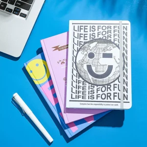 MINISO Notebook-Quaderno Happy Earth Con Elastico (1Pz)