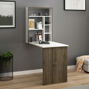 SCRIVANIA RICHIUDIBILE MINETTA NOCE&BIANCO