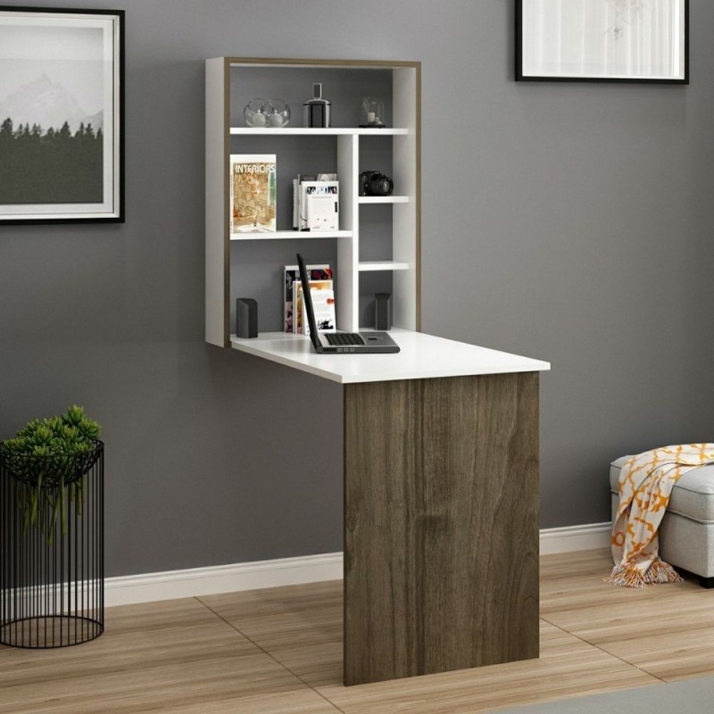 SCRIVANIA RICHIUDIBILE MINETTA NOCE&BIANCO