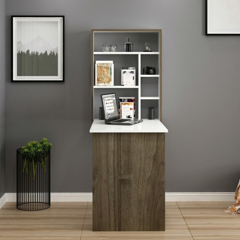 SCRIVANIA RICHIUDIBILE MINETTA NOCE&BIANCO - immagine 6