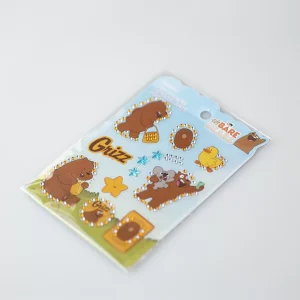 MINISO Altra Cancelleria-Stickers Con Brillantini Grizzly – We Bare Bears