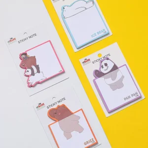 MINISO Notebook-Sticky Notes – We Bare Bears (1Pz)