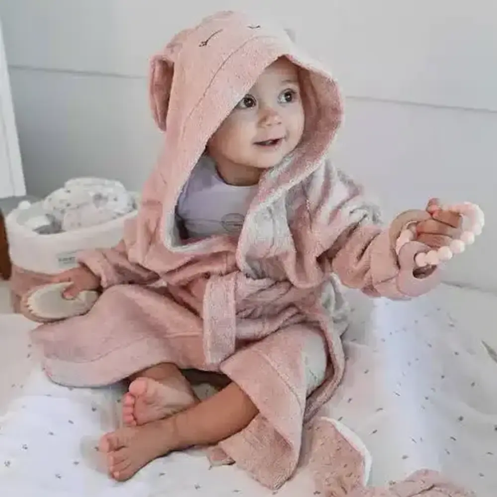 BAMBAM ACCAPPATOIO ROSA 62/68 CM - immagine 5