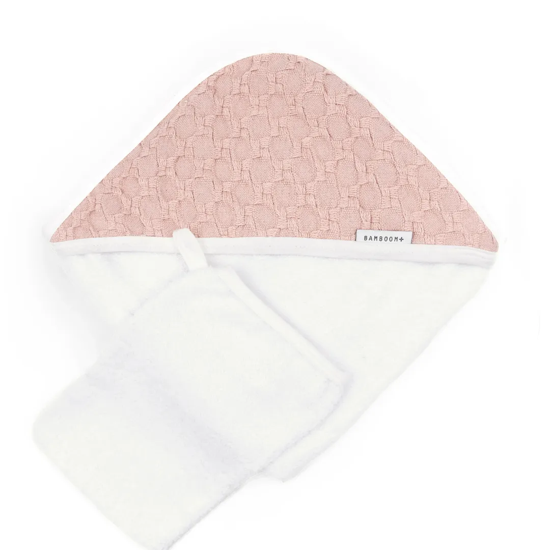 BAMBOOM ASCIUGAMANO CON CAPPUCCIO NUDEPINK