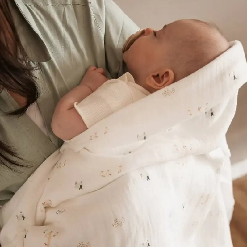 BAMBOOM SET 3 MUSSOLE 70×70 FARM BUDDIES - immagine 6