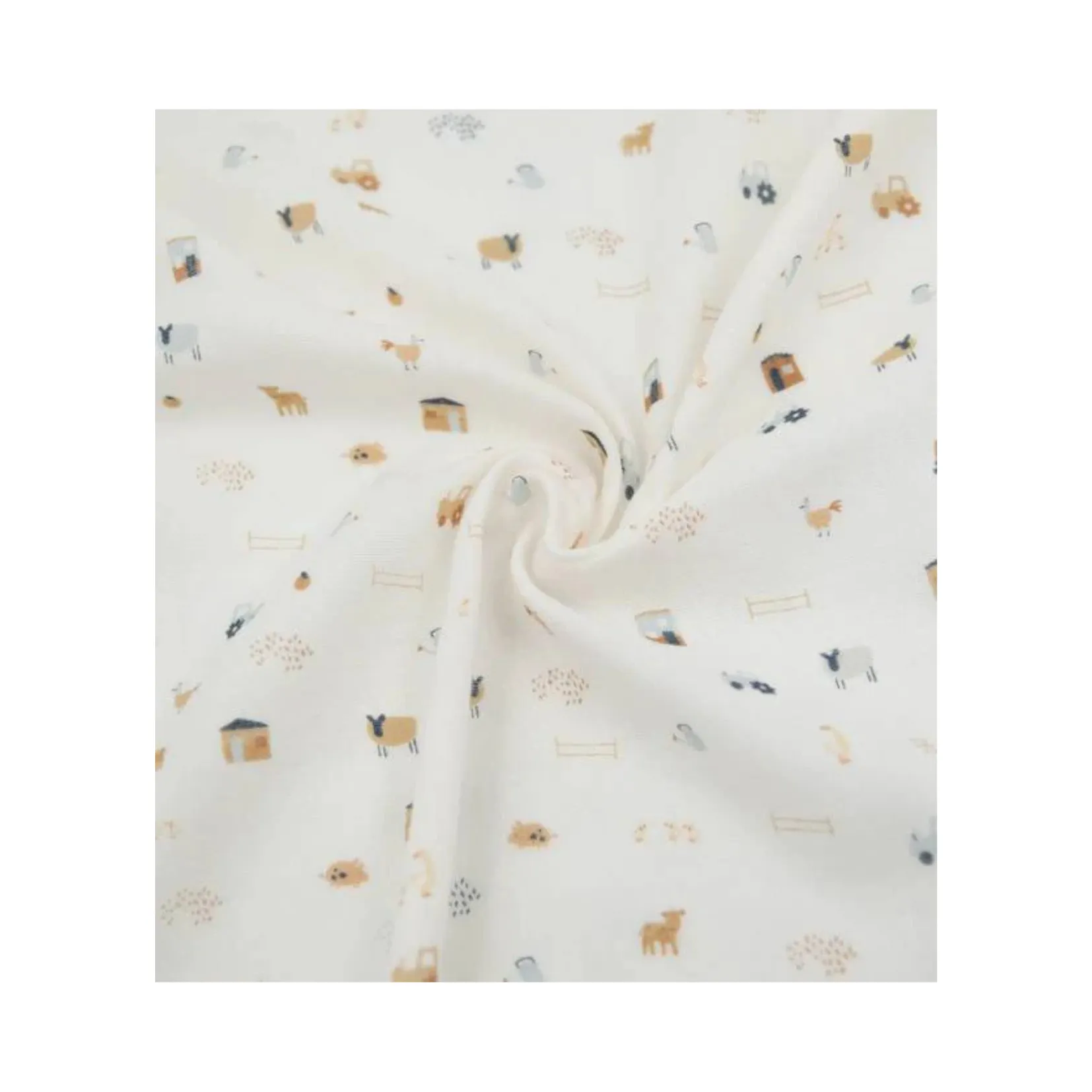 BAMBOOM SET 3 MUSSOLE 70×70 THE FARM - immagine 5