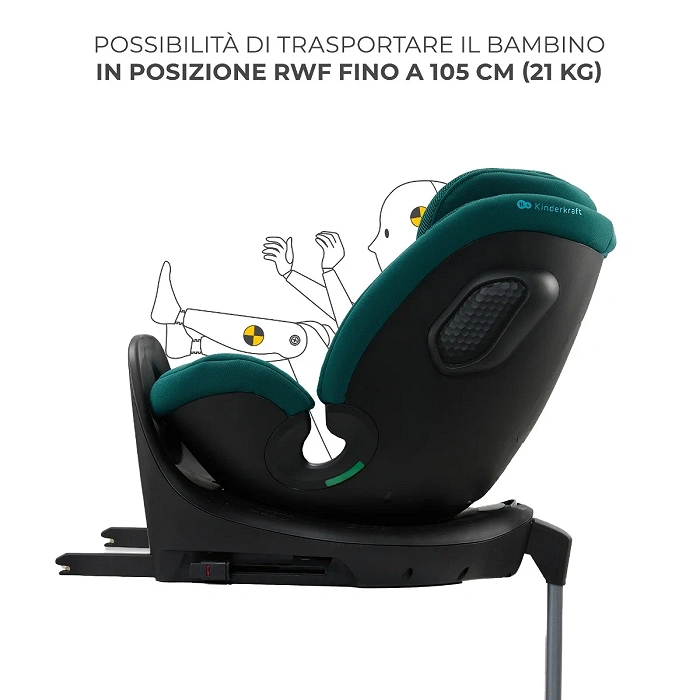 KINDERKRAFT SEGGIOLINO AUTO XRIDER 2 VERDE - immagine 7