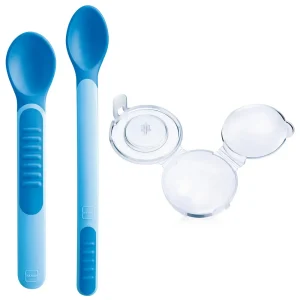 MAM SET 2 CUCCHIAI IN SILICONE CON COVER